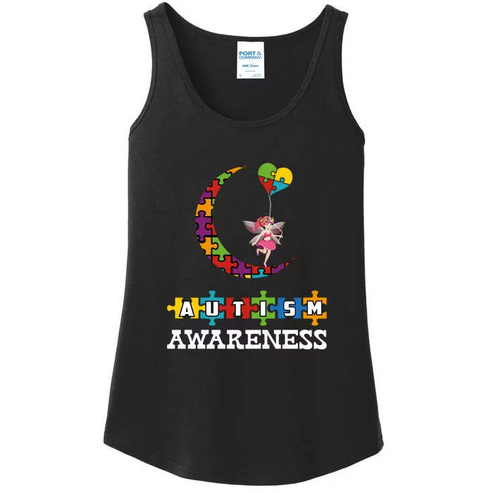 Autism Awareness Month Gift For Mon Puzzle Ladies Essential Tank