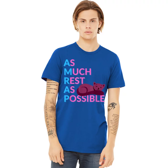 AMRAP As Much Rest As Possible Funny Motivation Premium T-Shirt