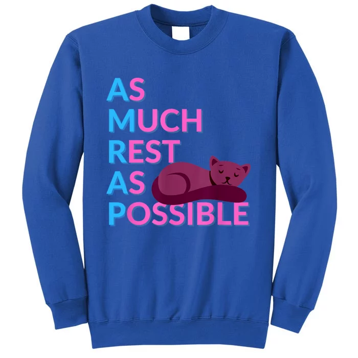 AMRAP As Much Rest As Possible Funny Motivation Tall Sweatshirt