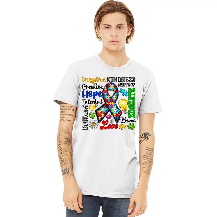 Autism Awareness Mashup Logo Premium T-Shirt