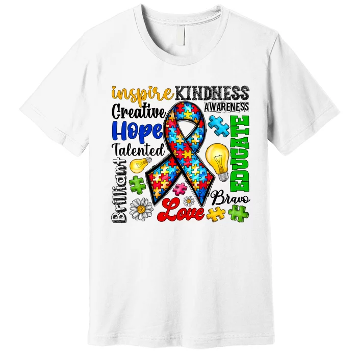 Autism Awareness Mashup Logo Premium T-Shirt