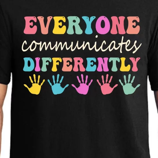 Autism Awareness Month Everyone Communicate Differently Pajama Set