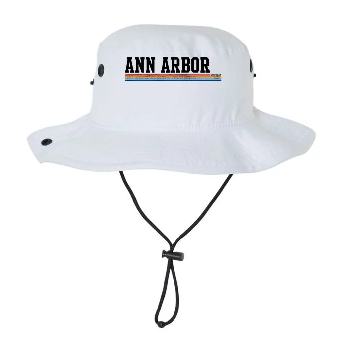 Ann Arbor Michigan Retro Logo Legacy Cool Fit Booney Bucket Hat