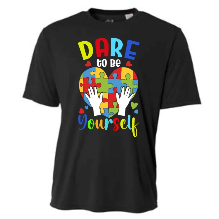 Autism Awareness Month Dare To Be Yours Autism Cute Gift Cooling Performance Crew T-Shirt