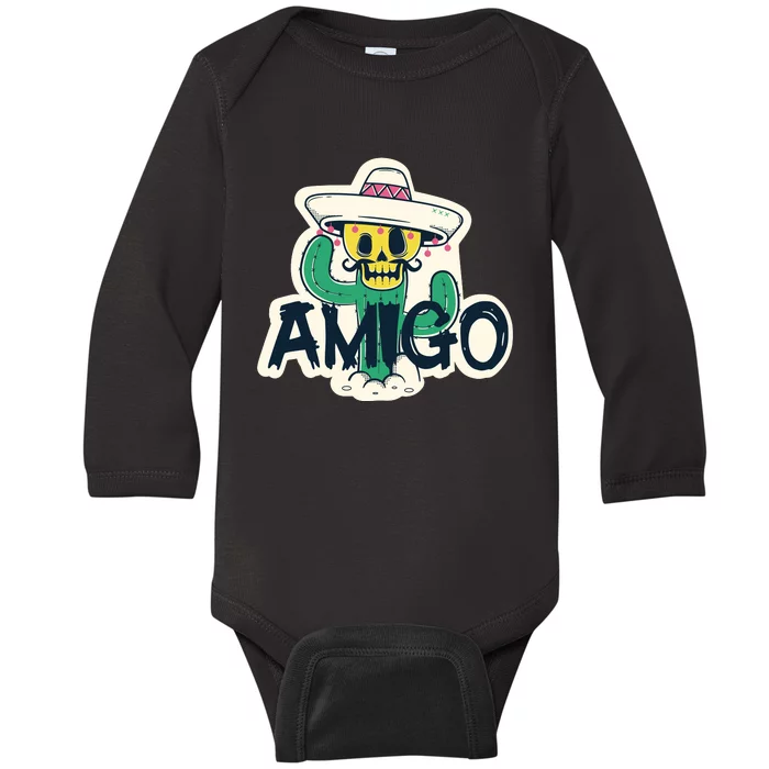 Amigo Baby Long Sleeve Bodysuit