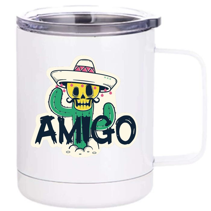 Amigo Front & Back 12oz Stainless Steel Tumbler Cup