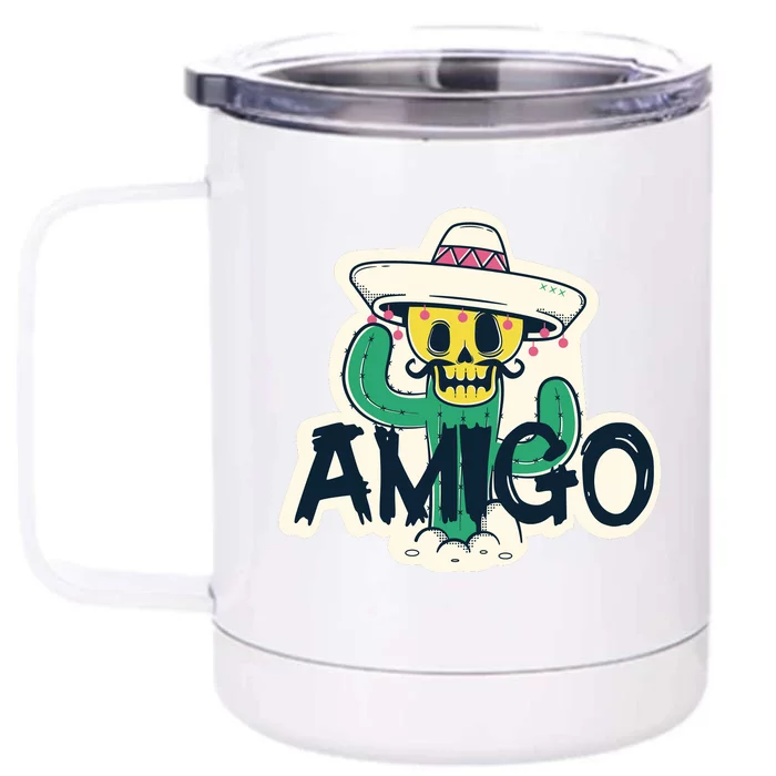 Amigo Front & Back 12oz Stainless Steel Tumbler Cup