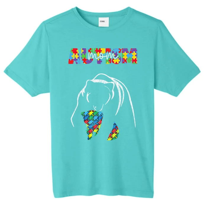 Autism Awareness Mom Accept Autistic Son Daughter Mama Bear Cool Gift ChromaSoft Performance T-Shirt