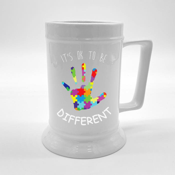 Autism Awareness Month Mom Women Love Kindness Front & Back Beer Stein