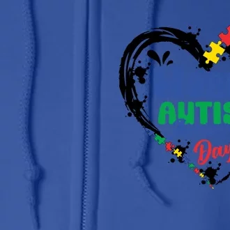 Autism Awareness Month World Autism Awareness Day 2024 Gift Full Zip Hoodie