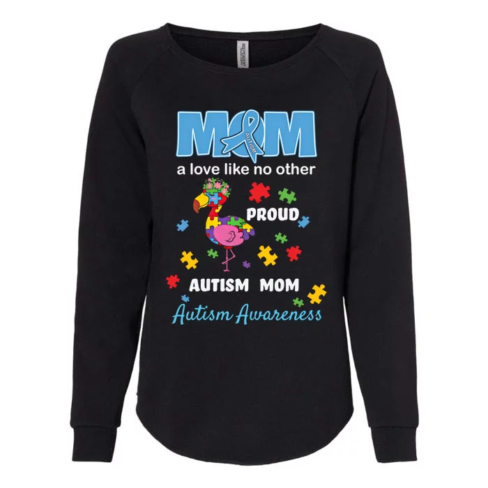 Autism Awareness Mom Mother Love Proud Autism Mama Flamingo Gift Womens California Wash Sweatshirt