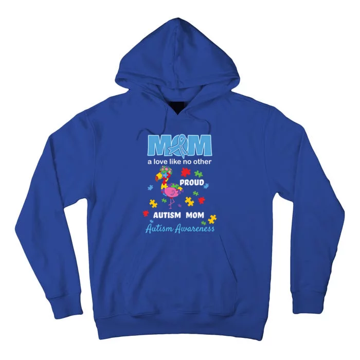 Autism Awareness Mom Mother Love Proud Autism Mama Flamingo Gift Tall Hoodie