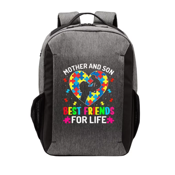 Autism Awareness Mother And Son ASD Autism Warriors Mama Vector Backpack