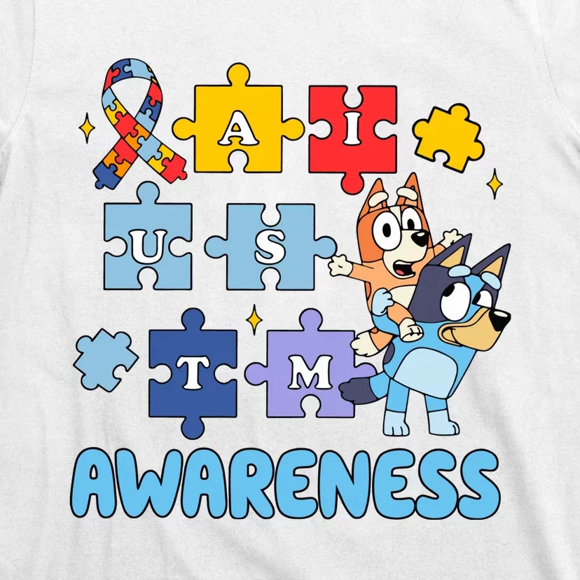 Autism Awareness Month Supporter Dog Lover T-Shirt