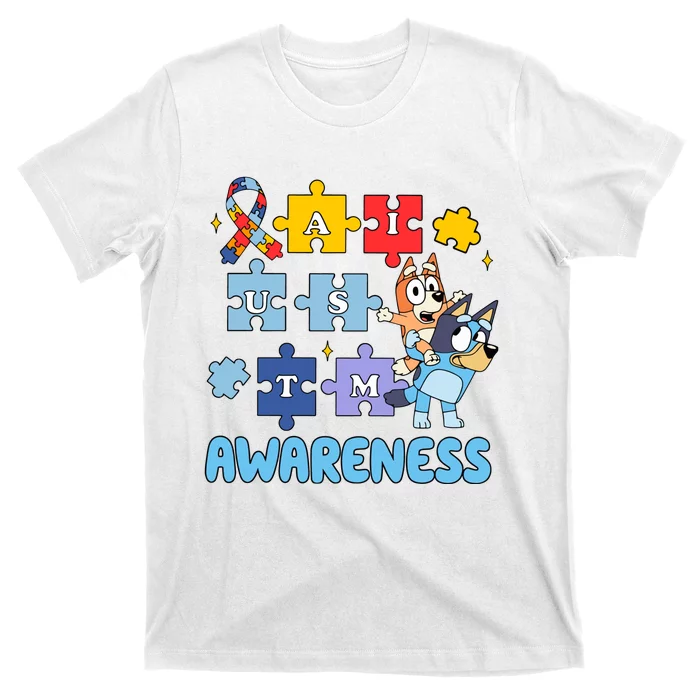 Autism Awareness Month Supporter Dog Lover T-Shirt