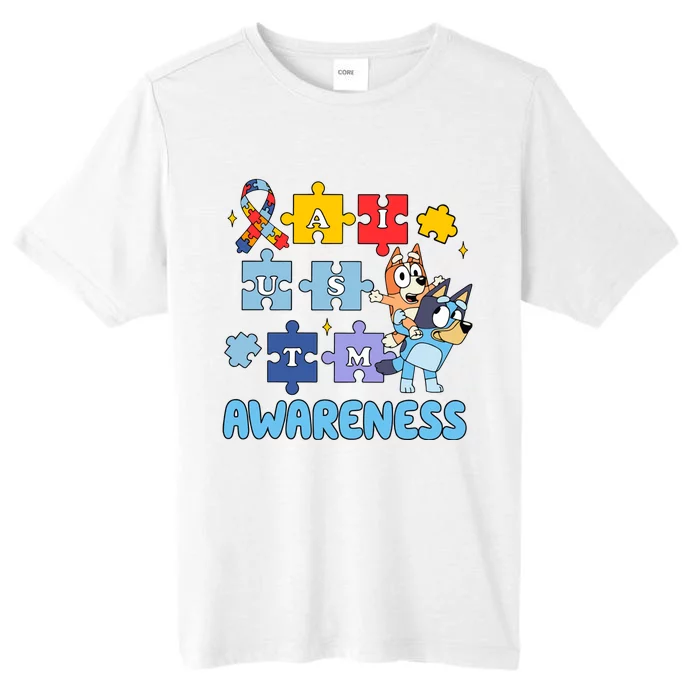 Autism Awareness Month Supporter Dog Lover ChromaSoft Performance T-Shirt