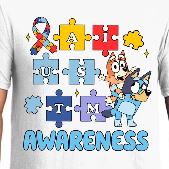 Autism Awareness Month Supporter Dog Lover Pajama Set