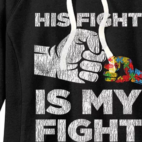 Autism Awareness Mom Dad Parents Autistic Awareness Women's Fleece Hoodie