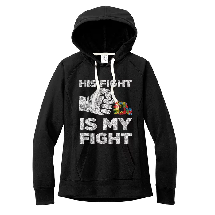 Autism Awareness Mom Dad Parents Autistic Awareness Women's Fleece Hoodie