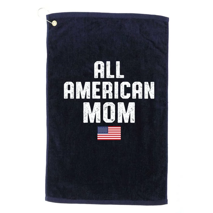 All American Mom USA Flag Platinum Collection Golf Towel