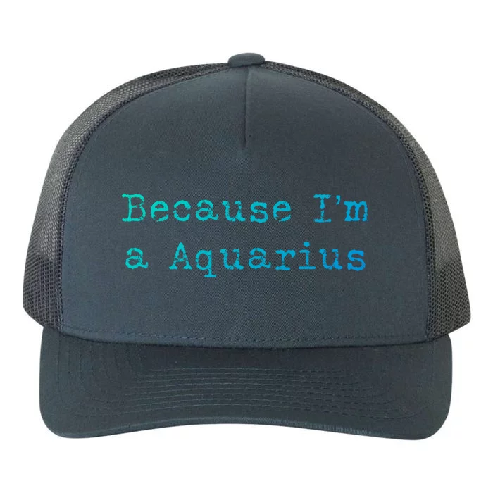 Aquarius Astrology Meaningful Gift Funny Aquarius Gift Great Gift Yupoong Adult 5-Panel Trucker Hat