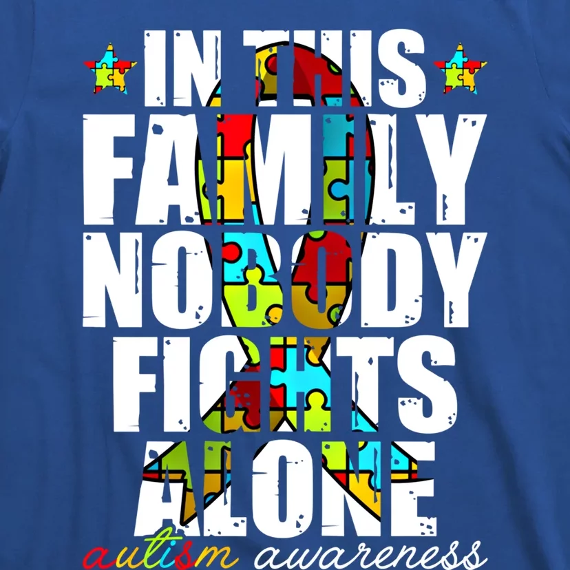 Autism Awareness Month Family Support Mom Son Daughter Gift T-Shirt