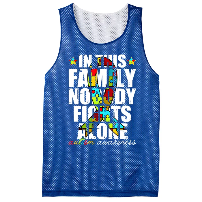 Autism Awareness Month Family Support Mom Son Daughter Gift Mesh Reversible Basketball Jersey Tank