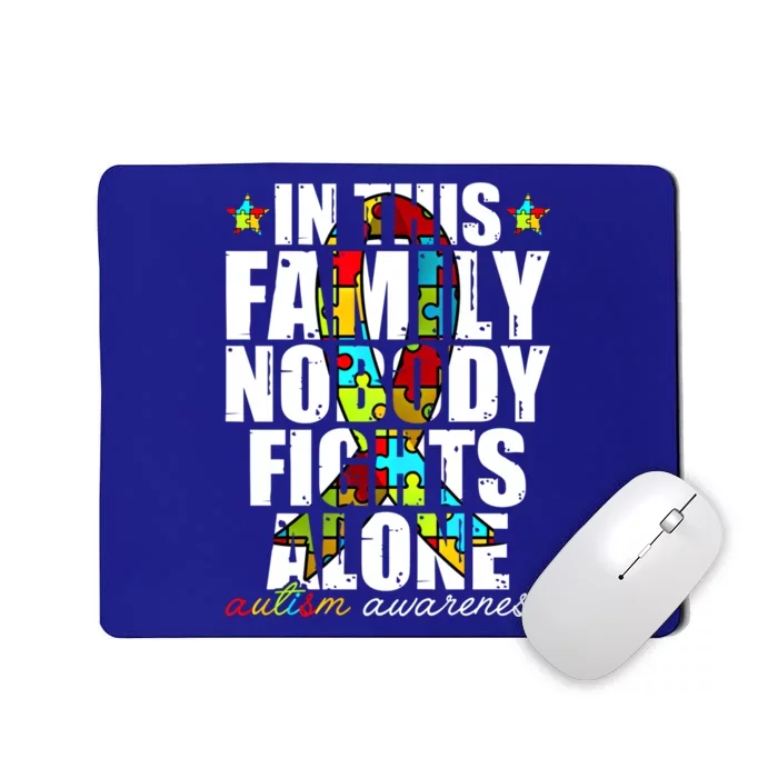 Autism Awareness Month Family Support Mom Son Daughter Gift Mousepad