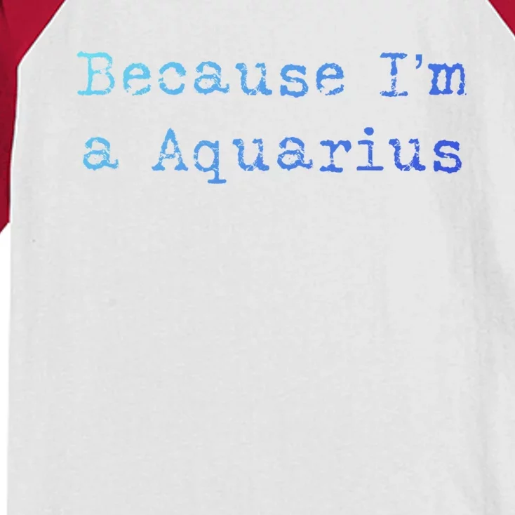 Aquarius Astrology Meaningful Gift Funny Aquarius Gift Great Gift Kids Colorblock Raglan Jersey