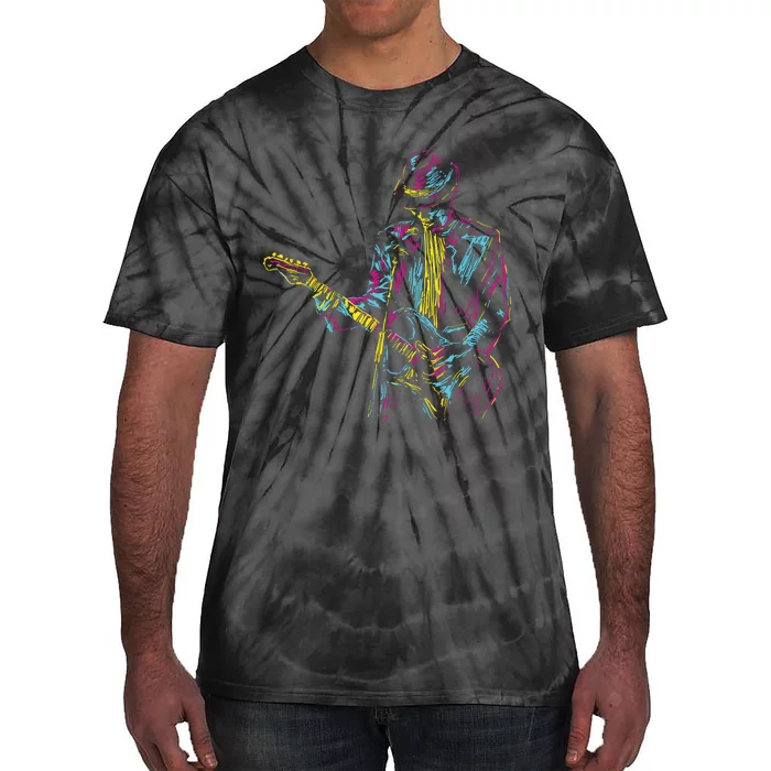 Abstract Art Musician Music Band Bass Player Tie-Dye T-Shirt