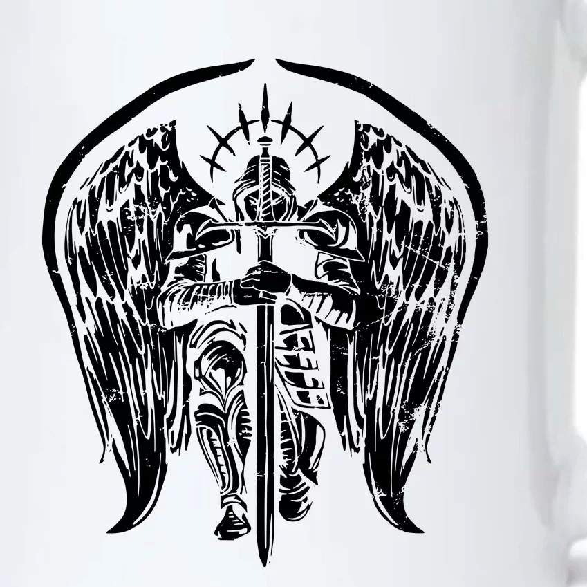 Angel Archangel Michael Warrior Black Color Changing Mug