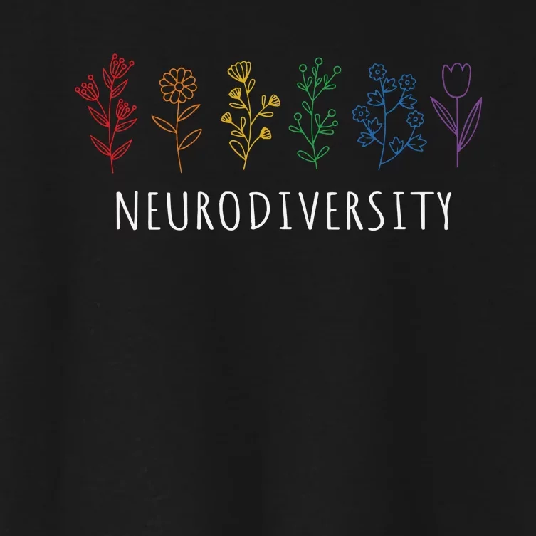 Autism Awareness Neurodiversity Autistic Pride Women's Crop Top Tee