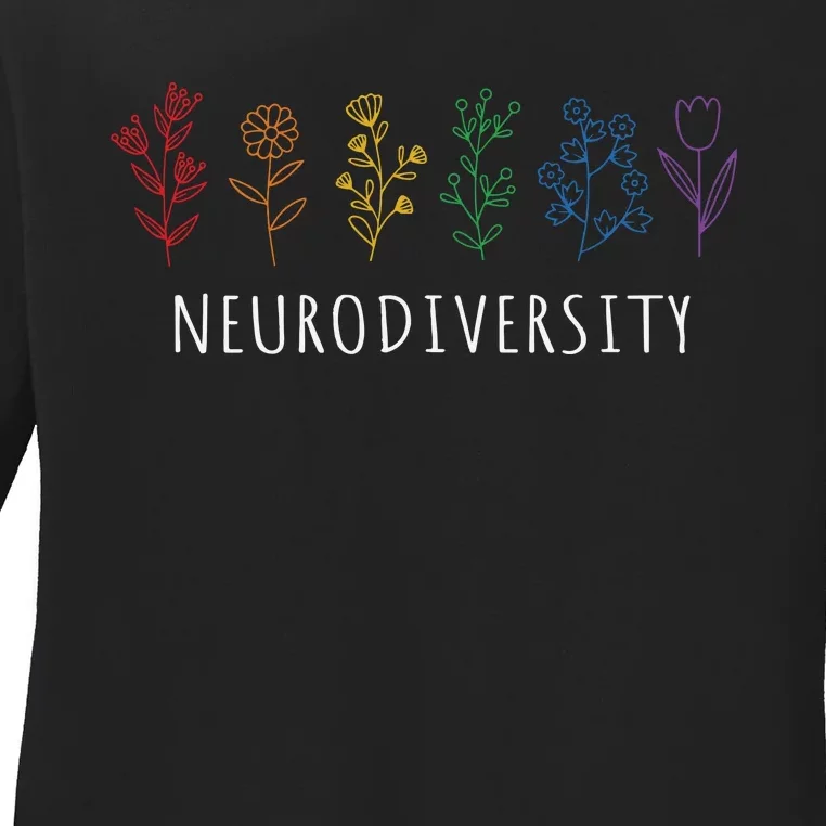 Autism Awareness Neurodiversity Autistic Pride Ladies Long Sleeve Shirt