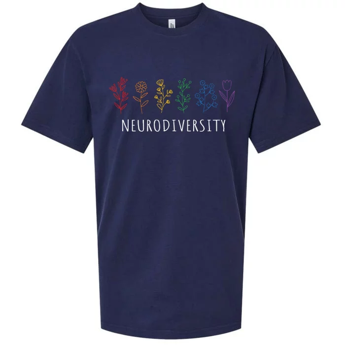 Autism Awareness Neurodiversity Autistic Pride Sueded Cloud Jersey T-Shirt