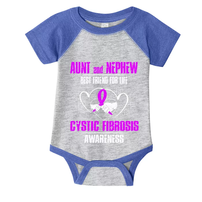 Aunt And Nephew Best Friend Of Life Cystic Fibrosis Gift Infant Baby Jersey Bodysuit