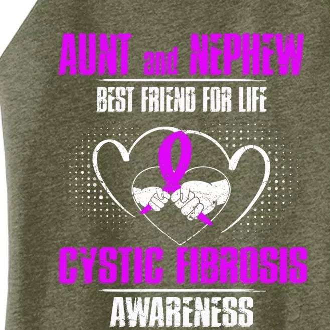 Aunt And Nephew Best Friend Of Life Cystic Fibrosis Gift Women’s Perfect Tri Rocker Tank