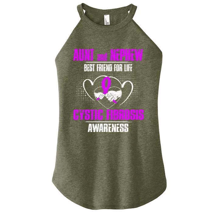 Aunt And Nephew Best Friend Of Life Cystic Fibrosis Gift Women’s Perfect Tri Rocker Tank