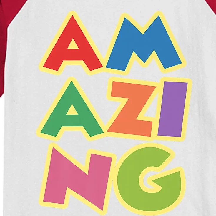 AM AZI NG Premium Kids Colorblock Raglan Jersey