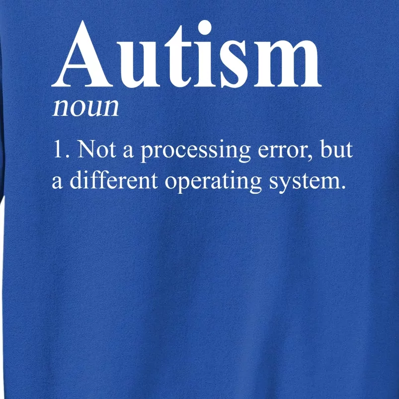 Autism Awareness Not A Processing Error Definition Sweatshirt