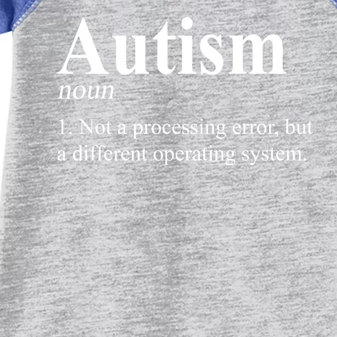 Autism Awareness Not A Processing Error Definition Infant Baby Jersey Bodysuit