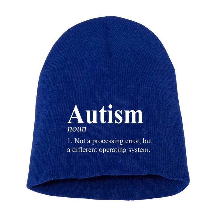 Autism Awareness Not A Processing Error Definition Short Acrylic Beanie