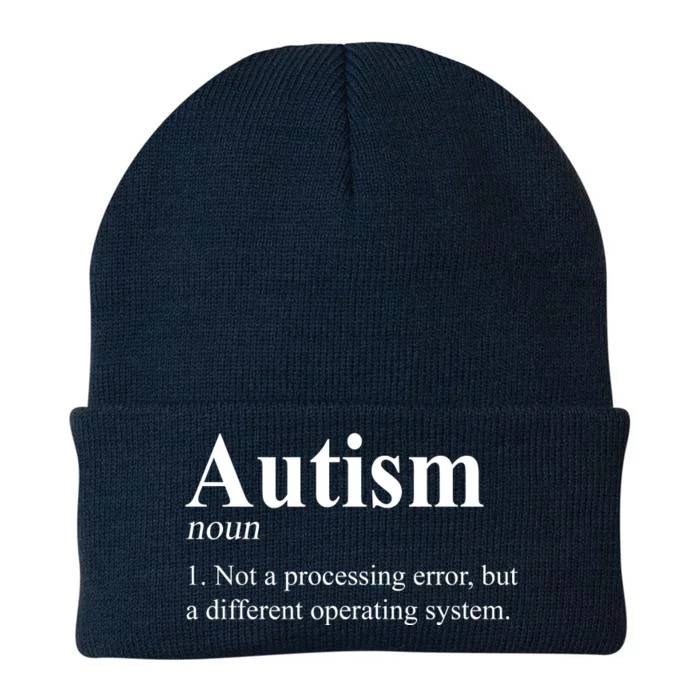 Autism Awareness Not A Processing Error Definition Knit Cap Winter Beanie