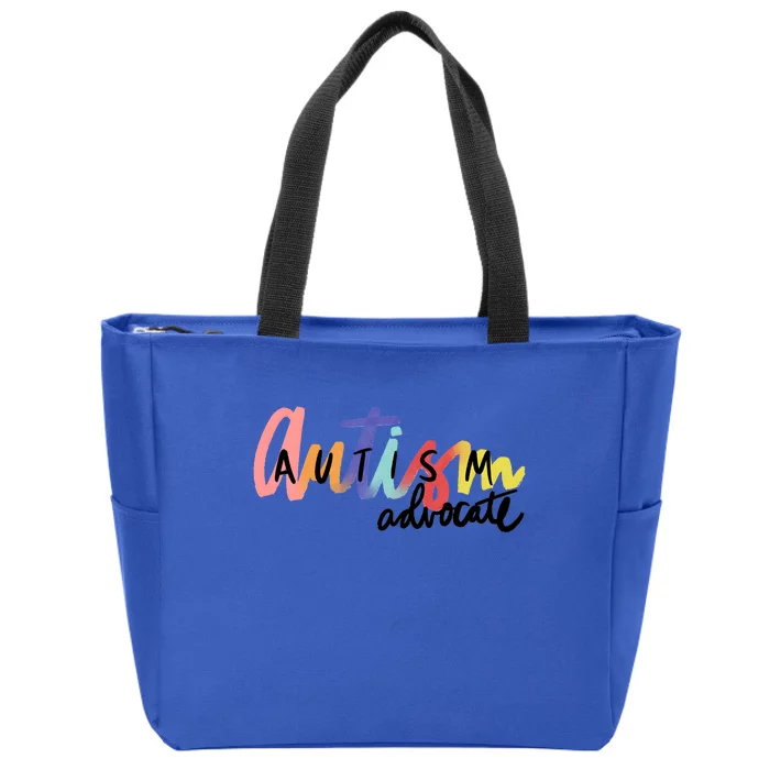 Autism Advocate Neurodiversity Autism Awareness Zip Tote Bag