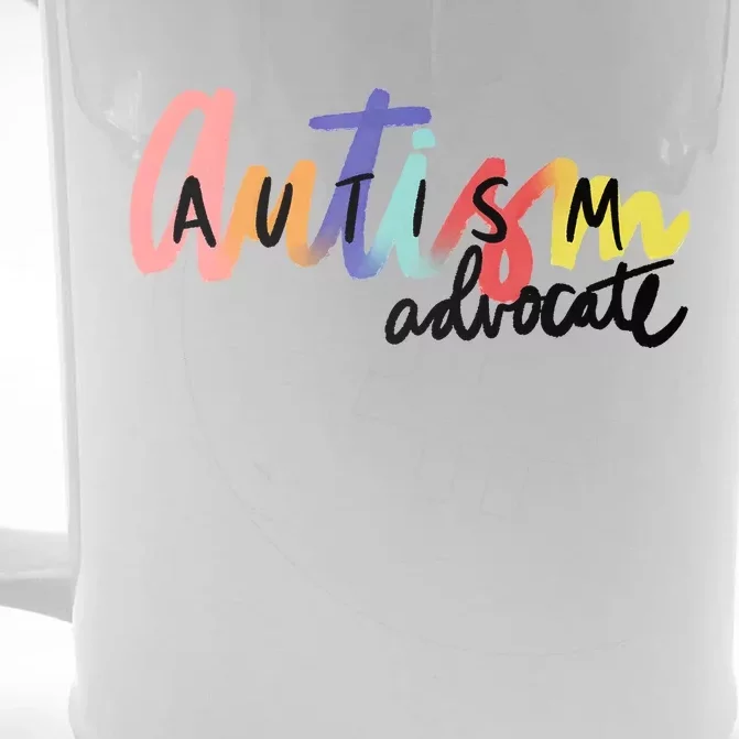 Autism Advocate Neurodiversity Autism Awareness Front & Back Beer Stein