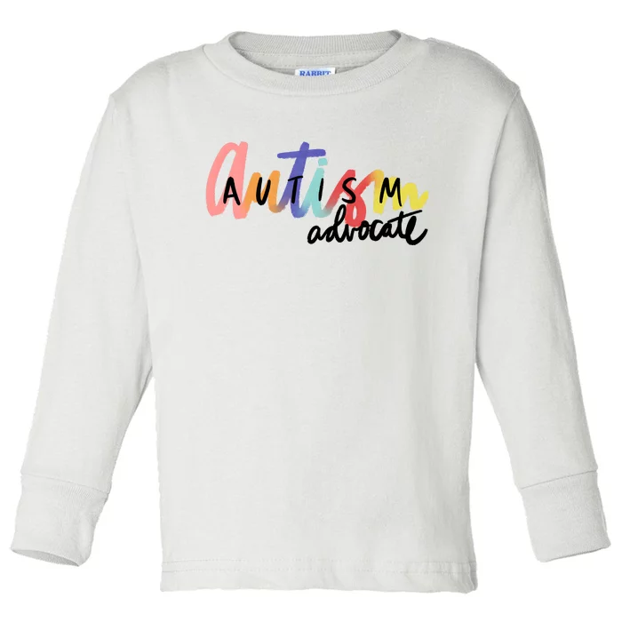 Autism Advocate Neurodiversity Autism Awareness Toddler Long Sleeve Shirt