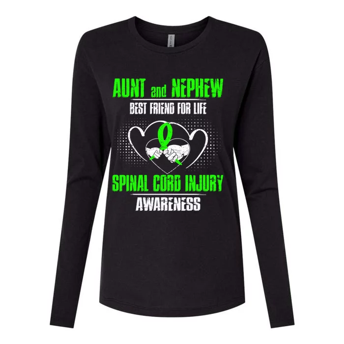 Aunt And Nephew Best Friend Of Life Spinal Cord Injury Gift Womens Cotton Relaxed Long Sleeve T-Shirt