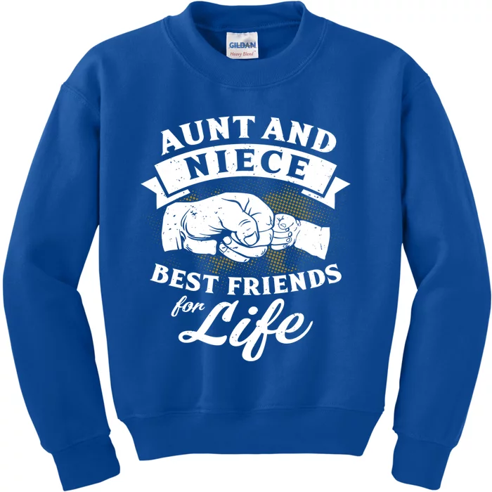 Aunt And Niece Best Friends For Life Gift Kids Sweatshirt