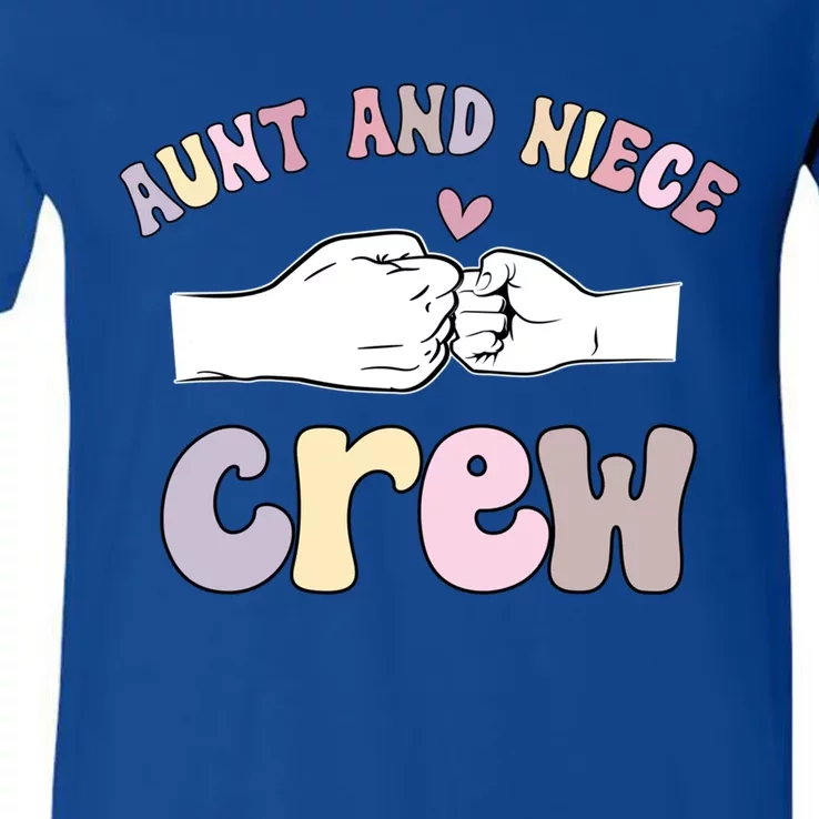 Aunt And Niece Crew From Aunt To Niece Cute Gift V-Neck T-Shirt