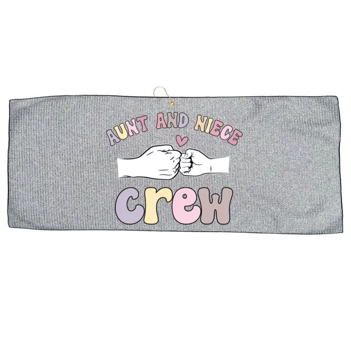 Aunt And Niece Crew From Aunt To Niece Cute Gift Large Microfiber Waffle Golf Towel