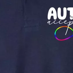 Autism Acceptance Neurodiversity Heart Softstyle Adult Sport Polo